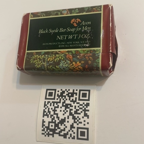 Avon black suede Bar soap for Men NEW 1981 hand soap bath body Sz 3oz - Picture 6 of 6